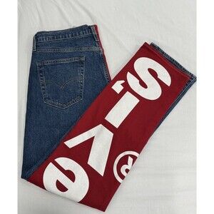 Vintage Levi's 541 Colorblock Red/Blue Spellout Levis Mens 34x34